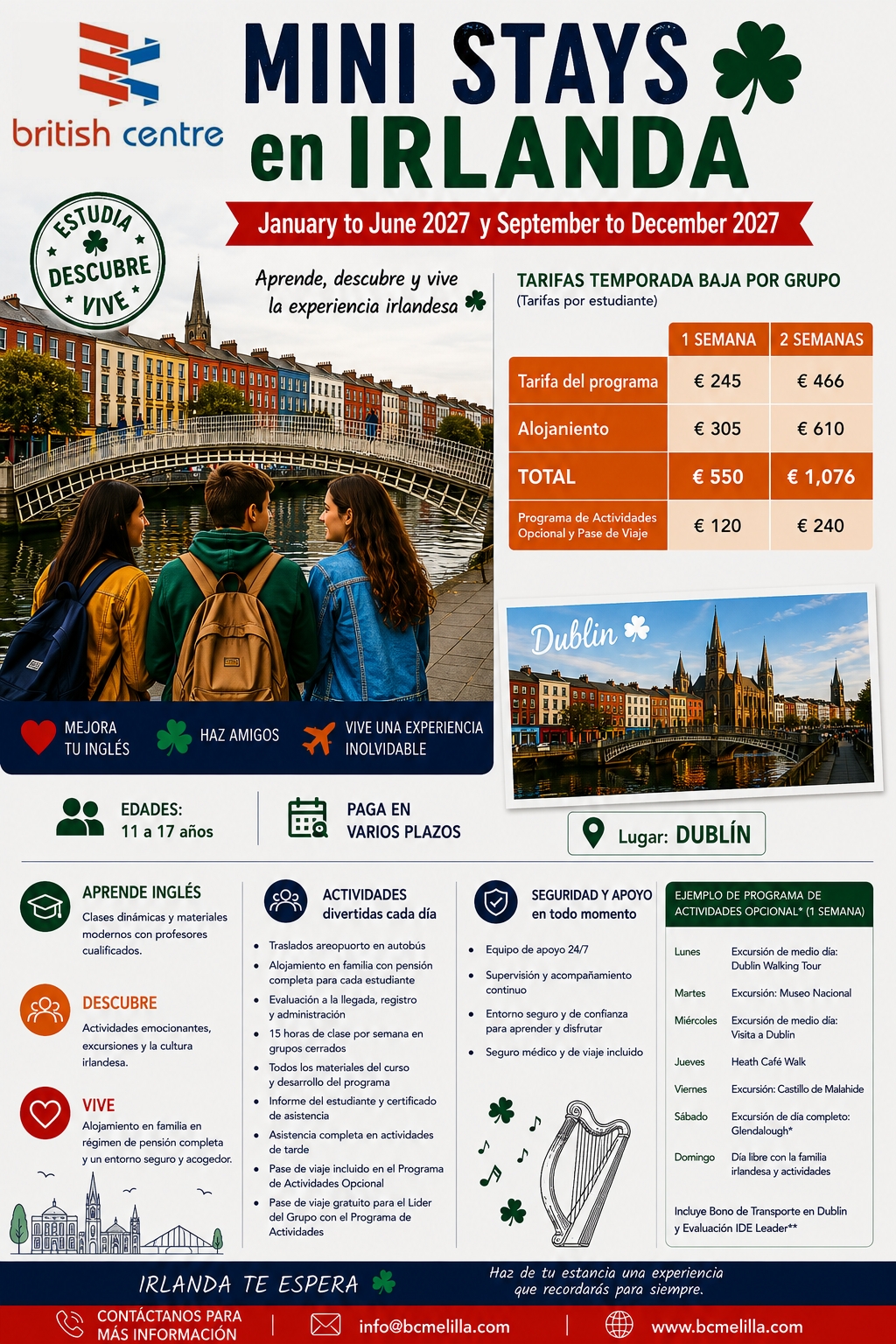 11-17 años – Mini Stays
