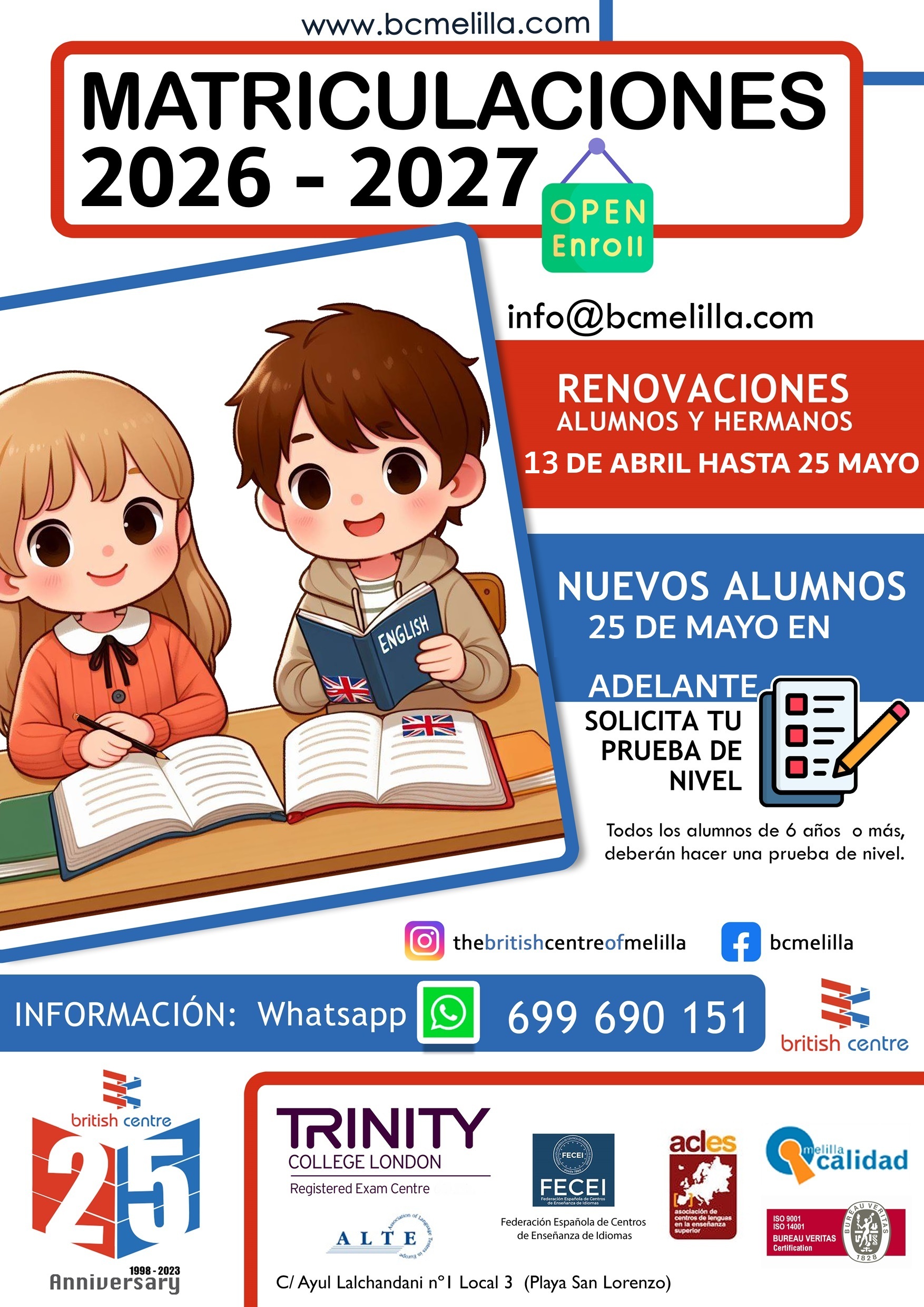 RENOVACIONES CURSO 2026-2027